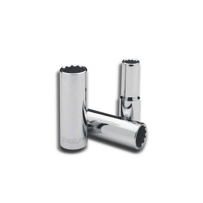 [4-86-489] -Copa/Dado/Cubo Largos En Pulgadas, 12 Puntos, Raiz De 1/2, Medida De 1 Pulgadas. Marca Stanley