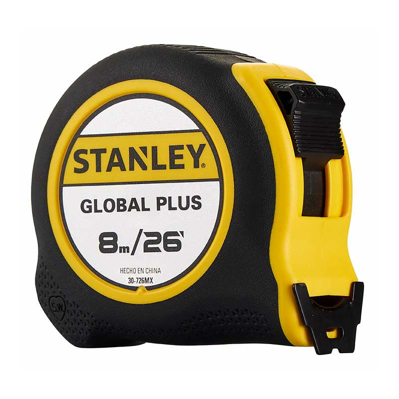 [30-726] -Cinta Metrica, Tipo Global Plus, 1 Pulgadas X 8 Metros. Stanley