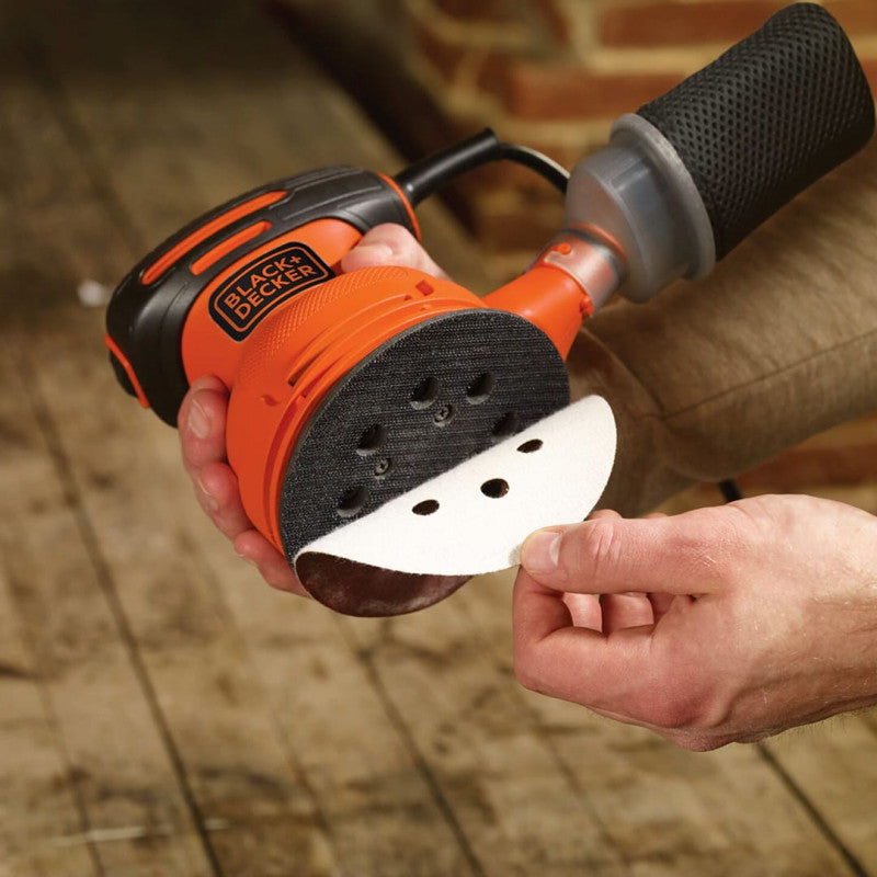 [BDERO100] -Lijadora Roto-Orbital, 5 Pulgadas, 2 Amperios, 12,000 Opm. Marca Black And Decker