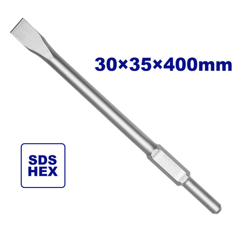 [ECHS034352] -Cincel Plano Hexagonal De 30 X 400 X 35 Mm, Para Edbrh1703, Uldbrh1703, Edbrh1701, Uldbrh1701. Emtop