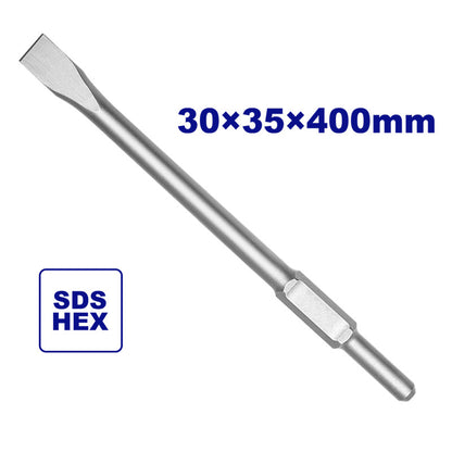 [ECHS034352] -Cincel Plano Hexagonal De 30 X 400 X 35 Mm, Para Edbrh1703, Uldbrh1703, Edbrh1701, Uldbrh1701. Emtop