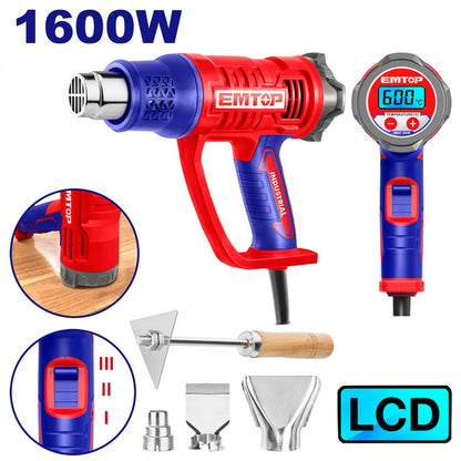 [ULHGN16056] -Pistola De Calor Digital, 1,600 Watts. Marca Emtop