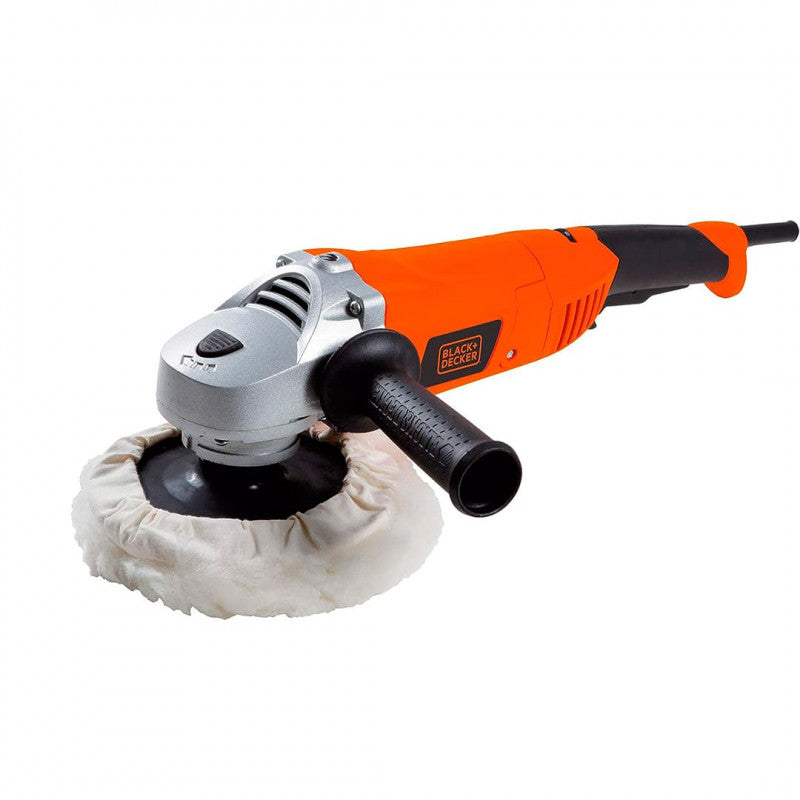 [WP1500K-B3] -Pulidora Automotriz, De 7 Pulgadas, 1,300 Watts, Velocidad Variable, Con Mopa Y Caja Plastica. Marca Black + Decker