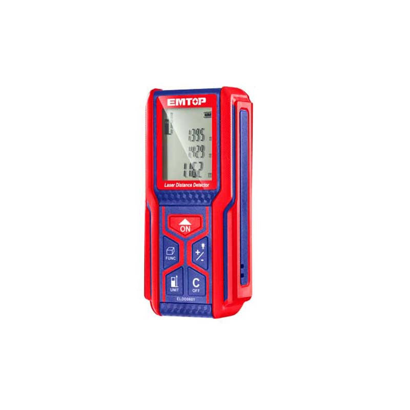 [ELDD0601] -Metro Laser, Distancia De Medida 0.05-60 Metros, Funcion Distancia, Area, Volmen, Altura. Marca Emtop