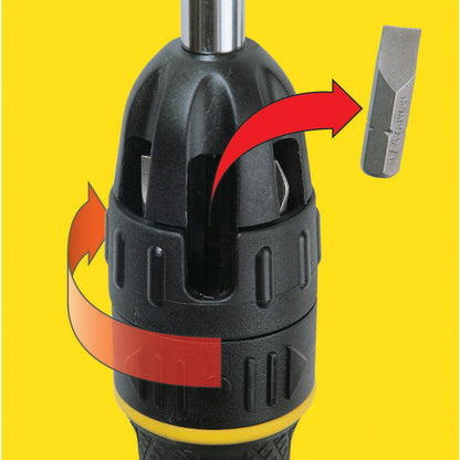 [68-010] -Juego De Destornillador Con Ratchet Con 10 Puntas Intercambiables. Marca Stanley