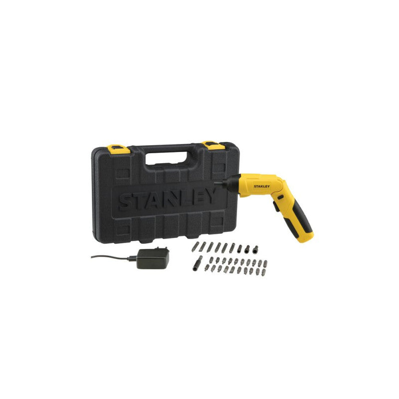 [SCS4K-B3] -Atornillador Inalambrico, 4 Voltios, Bateria De Litio Con 30 Accesorios. Marca Stanley