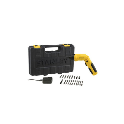 [SCS4K-B3] -Atornillador Inalambrico, 4 Voltios, Bateria De Litio Con 30 Accesorios. Marca Stanley