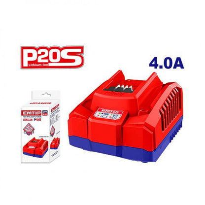 [ULFCR20411] -Cargador De Baterias ,20 Voltios, 4 Amperios De Salida. Marca Emtop