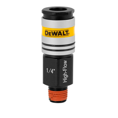 [DXCM036-0213] -Acople Rapido Macho De Alto Caudal Rosca Npt 1/4plg, Presion Max 300psi. Dewalt