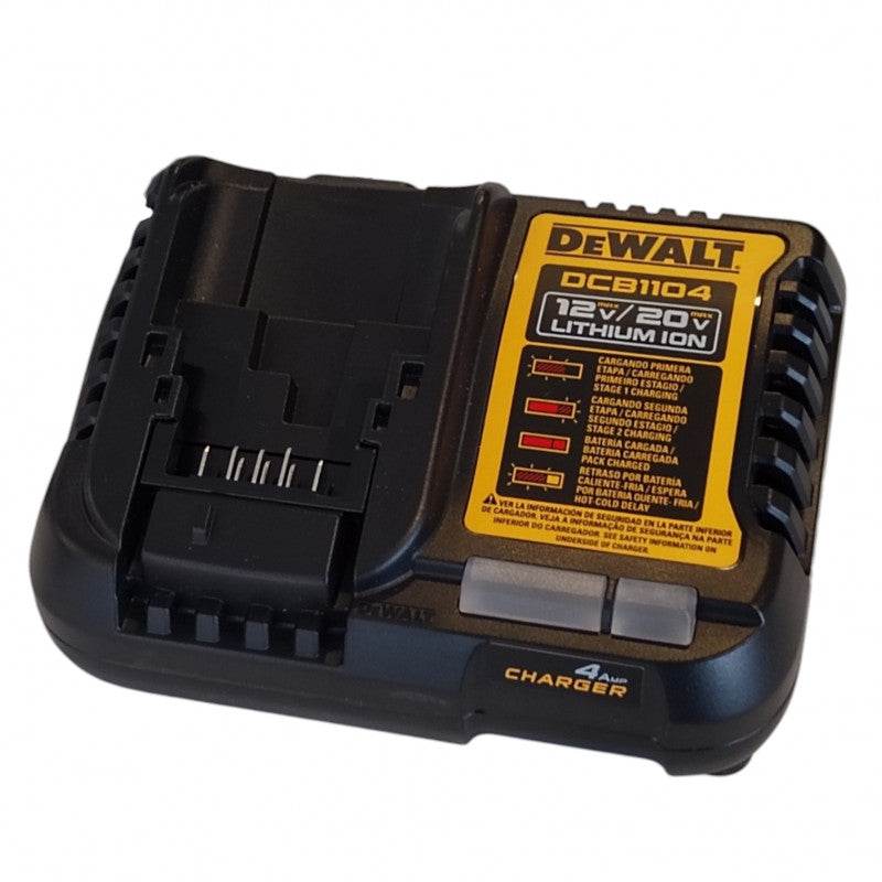 [DCB1104-B3] -Cargador De Baterias De Litio, 12 Voltios A 20 Voltios, 4 Amperios De Salida, Carga Rapida. Marca Dewalt