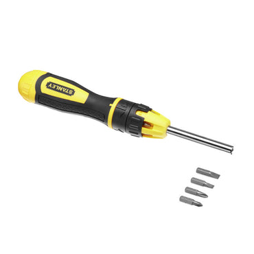 [68-010] -Juego De Destornillador Con Ratchet Con 10 Puntas Intercambiables. Marca Stanley