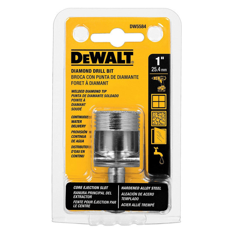 [DW5584] -Broca De Diamante, De 1 Pulg, Para Azulejo, Vidrio, Granito, Porcelanato. Marca Dewalt