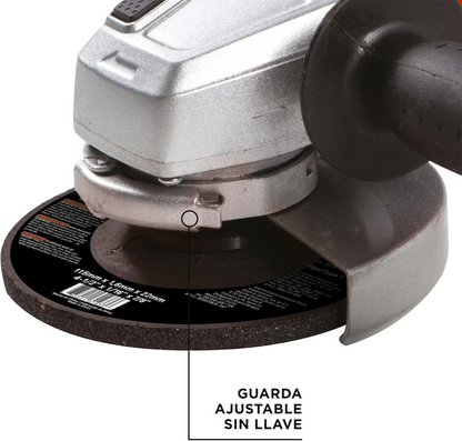 Pulidora BLACK+DECKER 4-½" 920W con 6 Discos Gratis