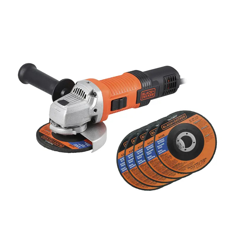 Pulidora BLACK+DECKER 4-½" 920W con 6 Discos Gratis