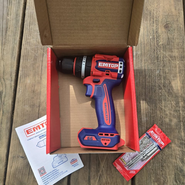 [ECIDL206681] -Barreno/Taladro Percutor Inalambrico 20v,Brushless,Mandril De 1/2,Torque 66nm,Sin Bateria Ni Cargador.bare Tool.emtop