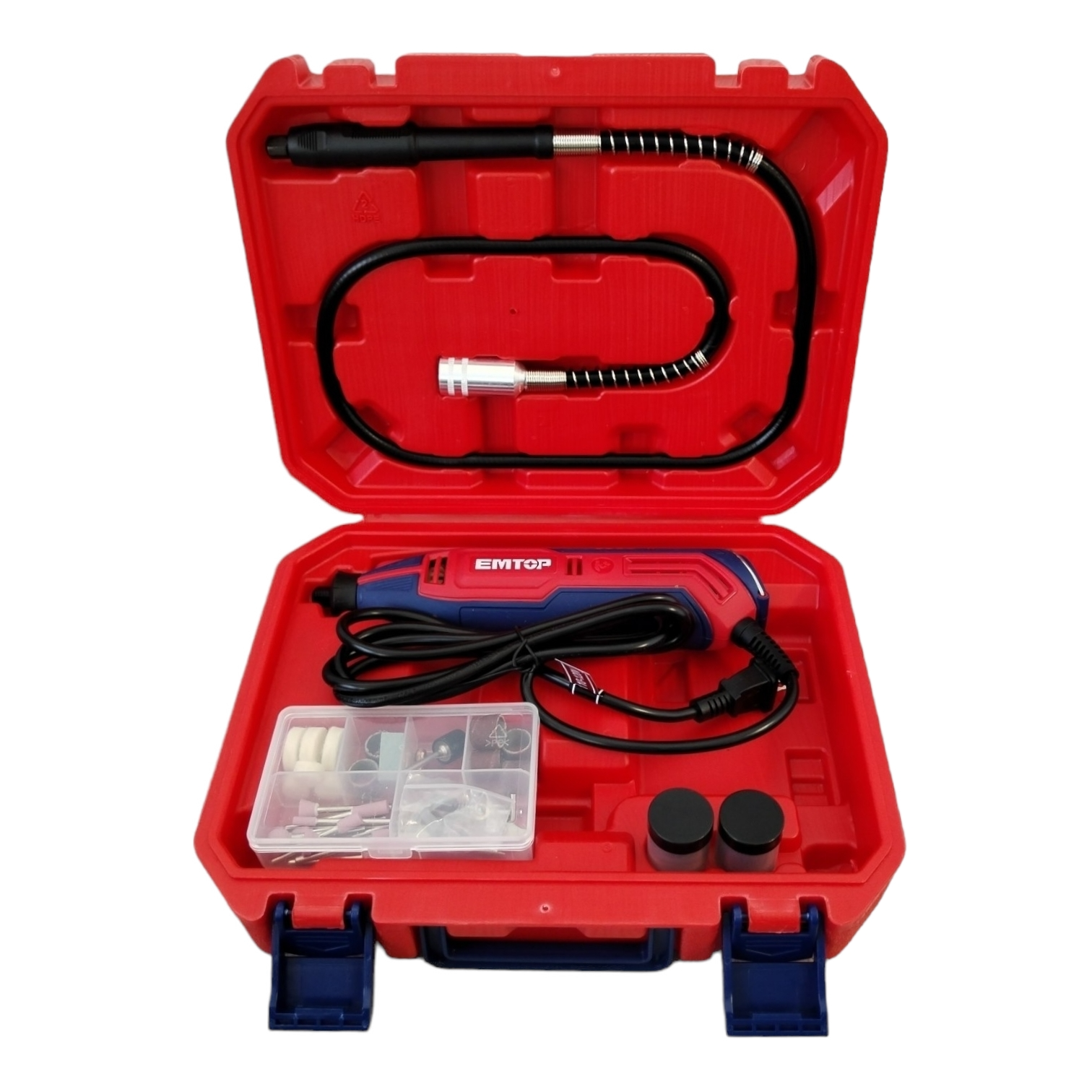 [ULMGK1301] -Roto Tool/Rectificador De Matrices, 130 Watts, Collet De 1/8 Y 3/32, Con 129 Accesoriosy Maleta Plastica. Marca Emtop