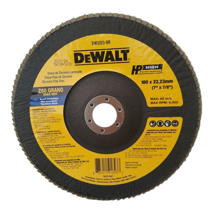 [DW8323-BR] -Disco Flap Disc, De Zirconio, De 7 Pulg, Grano 60. Marca Dewalt