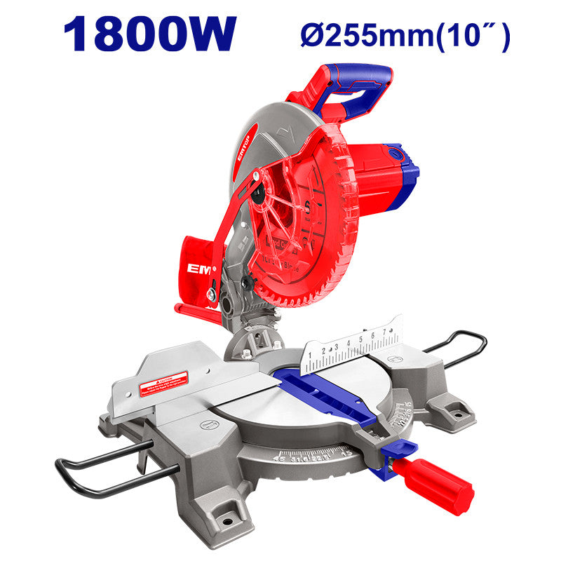 [ULMSW18007] -Sierra Ingleteadora De 10 Pulgadas, 1,800 Watts, 5,300 Rpm. Emtop