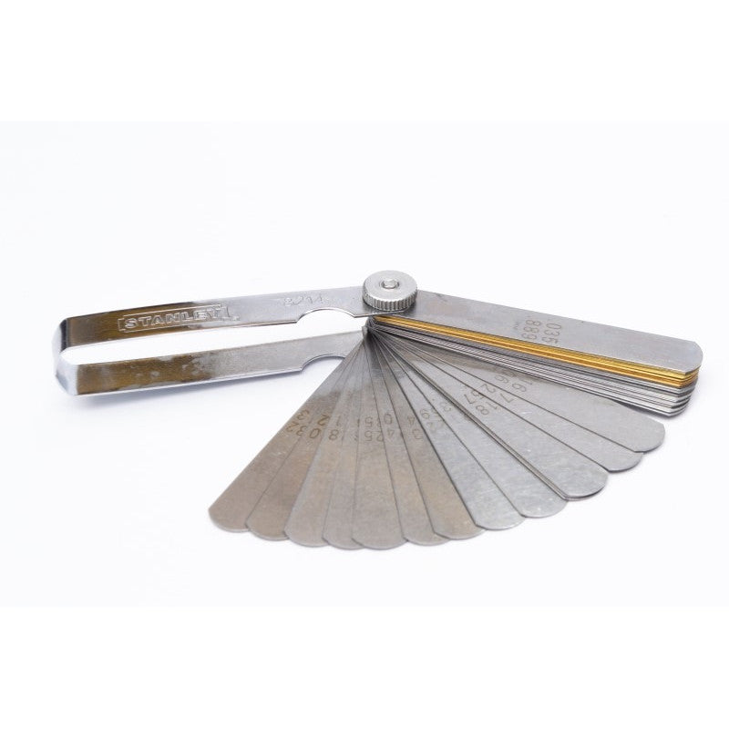 [78-214] -Calibrador De Bujias Y Valvulas, 36 Hojas, 0.002, 0.0025,0.003, 0.004, 0.005, 0.006, 0.007, 0.008. Marca Stanley