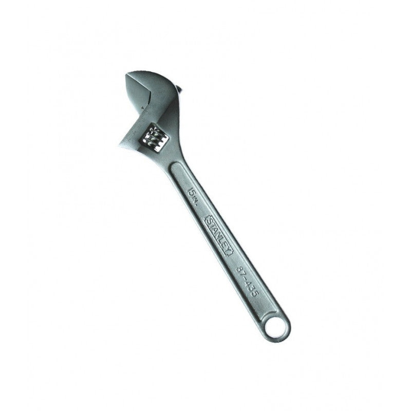 [87-435LA] -Llave Ajustable De Cangrejo Cromada, Largo De 15 Pulgadas, Apertura De 1-3/4 Pulgadas, 2.6 Libras. Marca Stanley