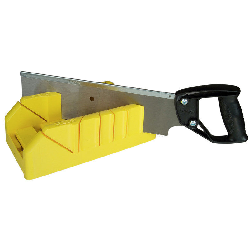 [19-800] -Caja De Inglete, Con Serrucho De Costilla De 12 Pulgadas. Marca Stanley