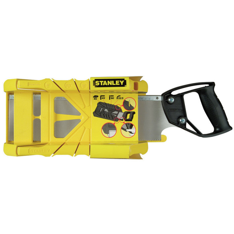 [19-800] -Caja De Inglete, Con Serrucho De Costilla De 12 Pulgadas. Marca Stanley