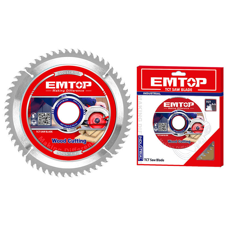 [ETCT118513] -Disco De Sierra, 7-1/4 Pulg, 60 Dientes De Carburo, Eje De 20 Mm, 25/32 Pulg, Para Madera. Marca Emtop