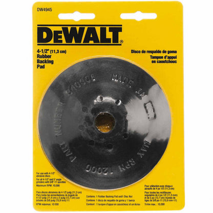 [DW4945] -Respaldo De Hule, Para Pulidora De 4-1/2. Marca Dewalt