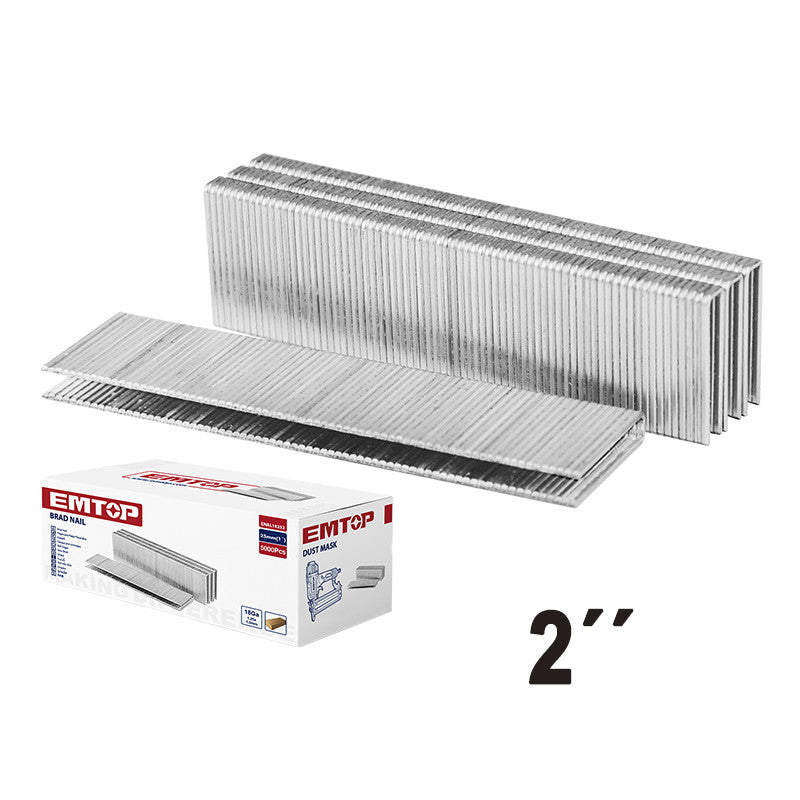 [ENAL18501] -Caja De 5,000 Clavillos, Calibre 18, 2 Pulg, 50 Mm, P/Ecbn504001 Y Ecbn155001. Marca Emtop