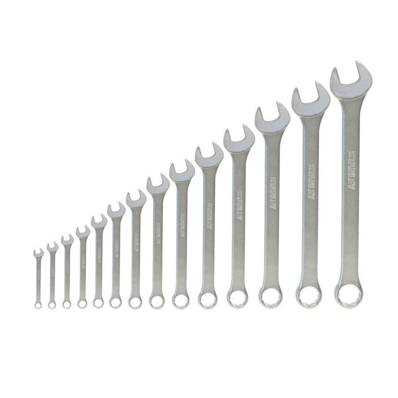 [86-082] -Juego 14 Llaves Combinadas, De 10, 11, 12, 13, 14, 17, 19, 21, 22, 23, 24, 26, 30 Y 32 Mm, 12 Puntos. Marca Stanley