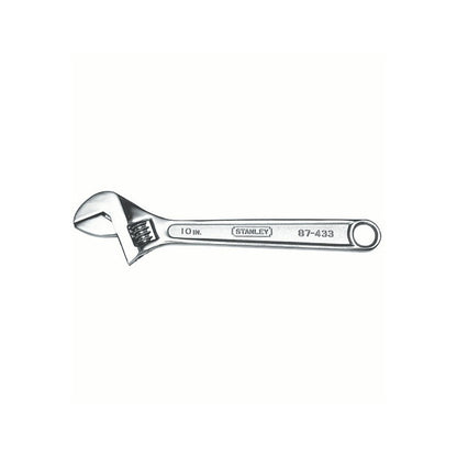 [87-433LA] -Llave Ajustable De Cangrejo Cromada, Largo 10 Pulgadas, Apertura 1-1/8 Pulgadas, Peso De 13.7 Onzas. Marca Stanley