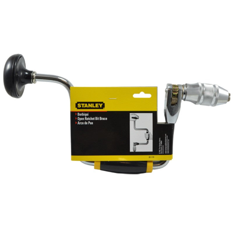 [02-110] -Trepano/Barreno/Berbiqui/Trinquete/Taladro Manual, 10 Pulgadas Largo, 254 Milimetros. Marca Stanley