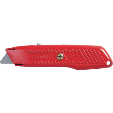 [10-189C] -Cuchilla Auto Retractil De Seguridad, Color Rojo, Con 1 Cuchilla, Usa Cuchilla Codigo 11-987. Marca Stanley