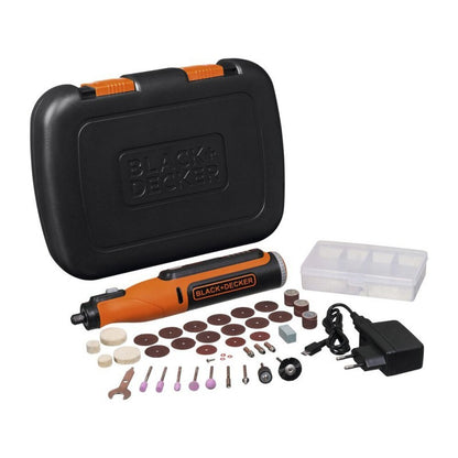 [BCRT8K35-B3] -Roto Tool/Rectificador De Matrices, Inalambrico, 8 Voltios Con 36 Accesorios. Marca Black And Decker