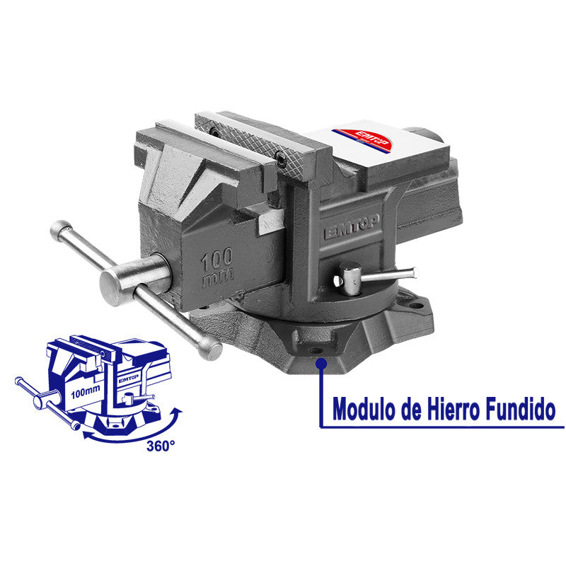 [EBVE0401] -Prensa De Banco 4 Pulgada. Marca Emtop
