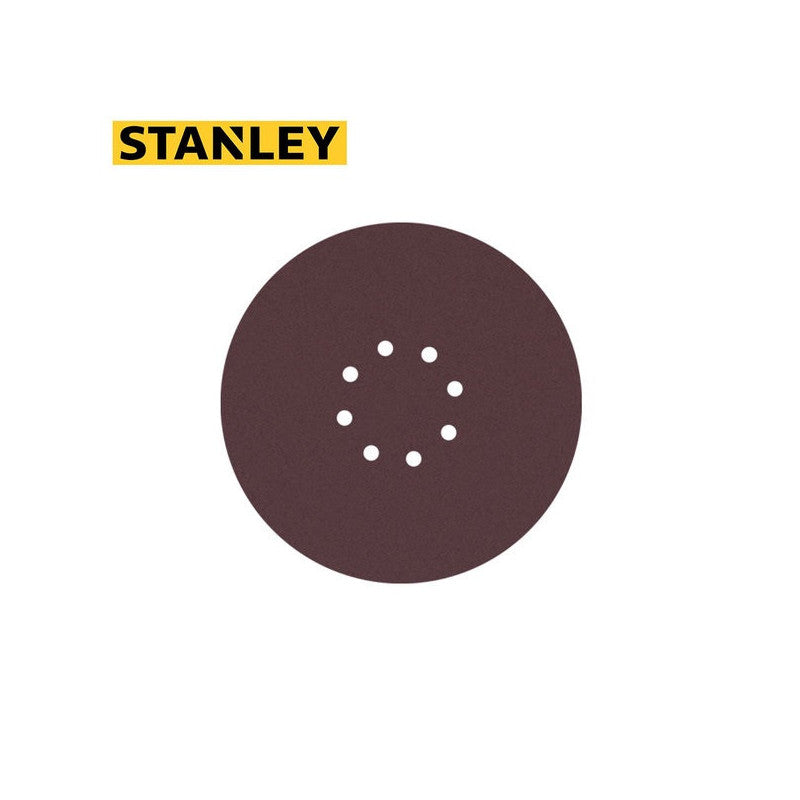 [STA0080WS] -Set De 5 Discos De Lija Con Velcro, 8-7/8 Pulg, Grano 80, Ideal Para Lijadora Sw75-B3. Stanley