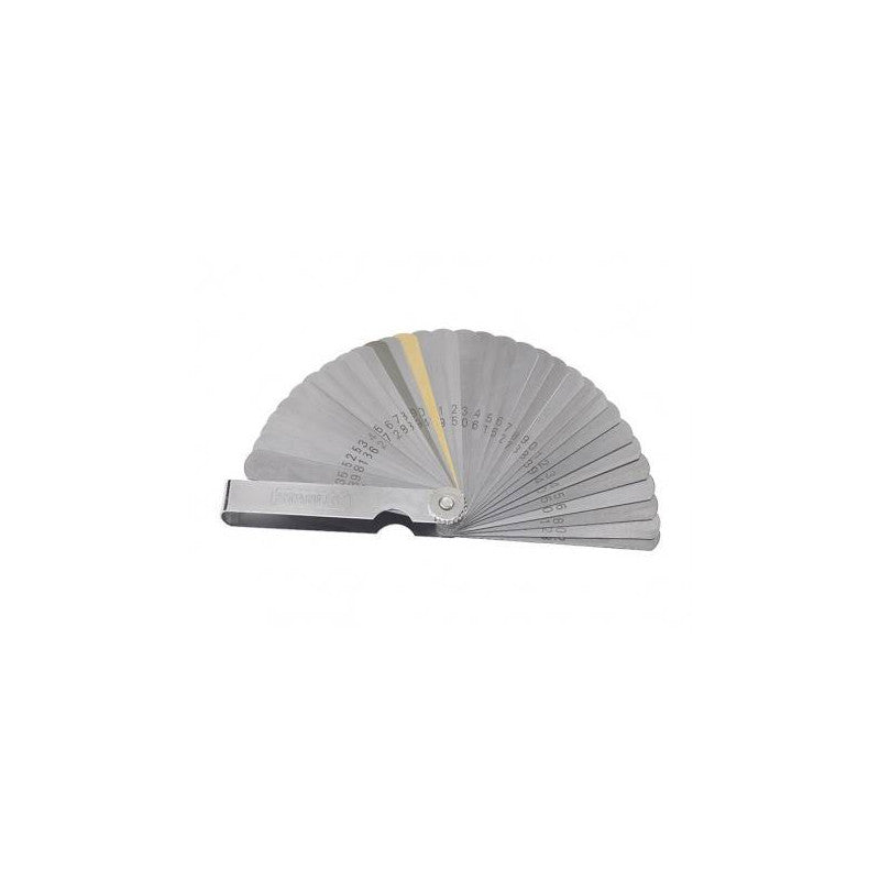 [78-221] -Calibrador De Bujias Y Valvulas, Magnetico, 32 Hojas, 31 Hojas No Magneticas, 1 Hoja Magentica. Marca Stanley