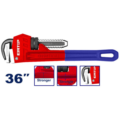 [EPWH3601] -Llave De Tubo Stillson, De 36 Pulgadas, Para Plomeria. Marca Emtop