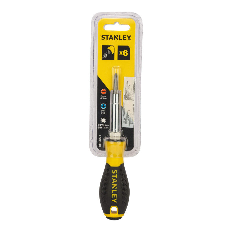 [68-012] -Destornillador De 6 Vias. Marca Stanley