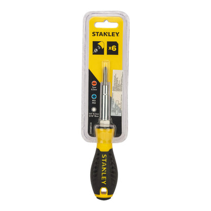[68-012] -Destornillador De 6 Vias. Marca Stanley