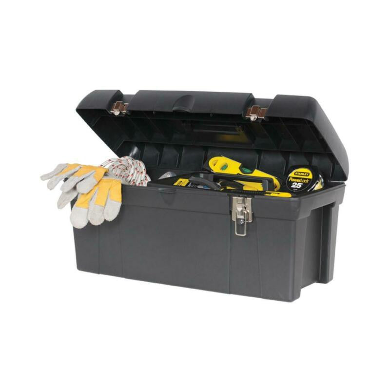 [024013S] -Caja Plastica Para Herramientas, Con Bandeja, Largo 23-5/8 Pulg, Ancho 11-3/8 Pulg, Alto 11 Pulg.marca Stanley