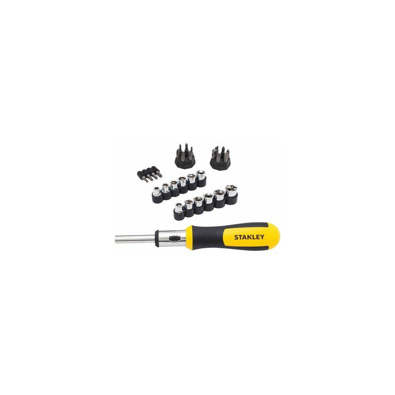 [STHT54925-840] -Juego De 29 Destornilladores, Con Ratchet, Puntas Y Copas. Marca Stanley