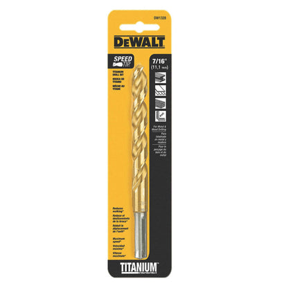 [DW1328  G] -Broca De Titanio, Metal Y Madera, 7/16 Pulg. Marca Dewalt