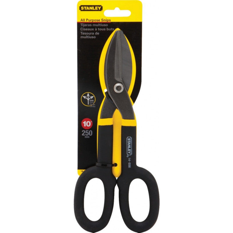 [14-556] -Tijera De Hojalatero, Para Lamina, Largo De 10 Pulgadas, 254 Milimetros. Marca Stanley