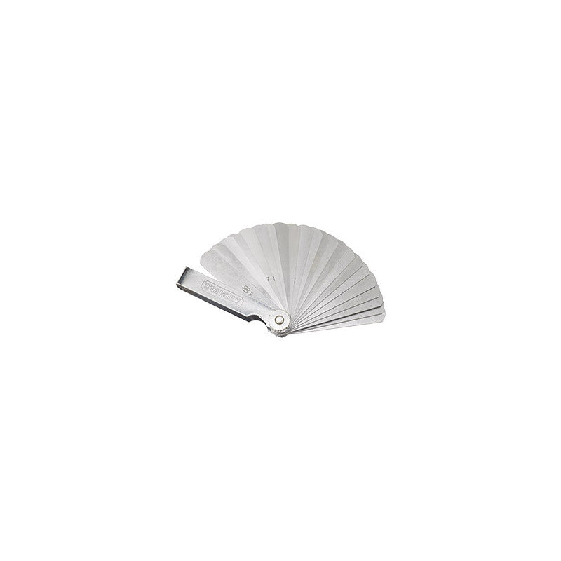 [78-212] -Calibrador Metrico De Bujias Y Valvulas, 25 Hojas. 0.0015, 0.002, 0.0025, 0.003, 0.0035, 0.004. Marca Stanley