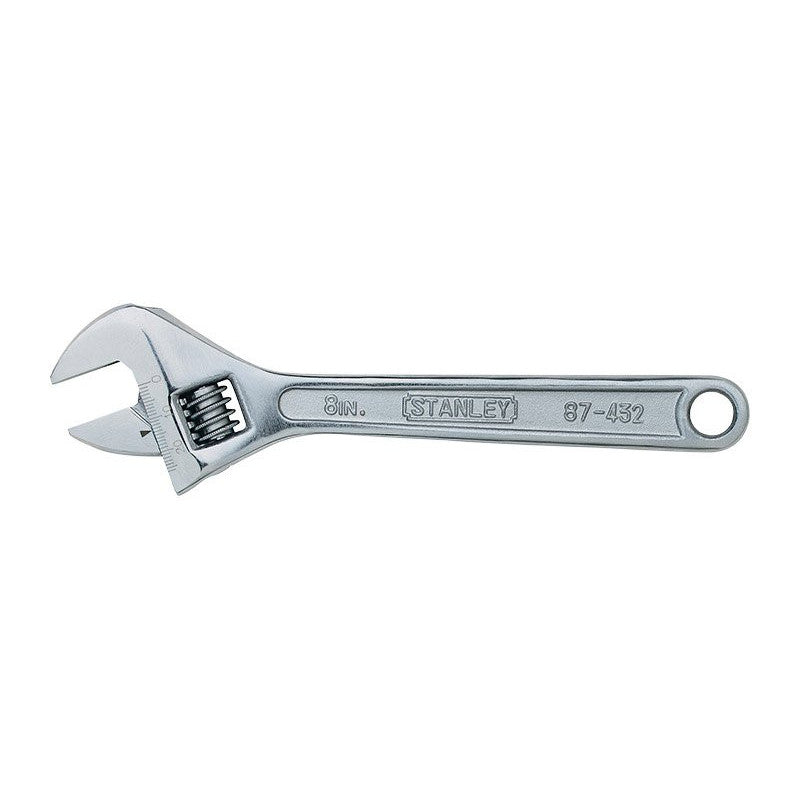[87-432LA] -Llave Ajustable De Cangrejo Cromada, Largo 8 Pulgadas, Apertura De 15/16 Pulgadas, Peso De 7.4 Onzas. Marca Stanley