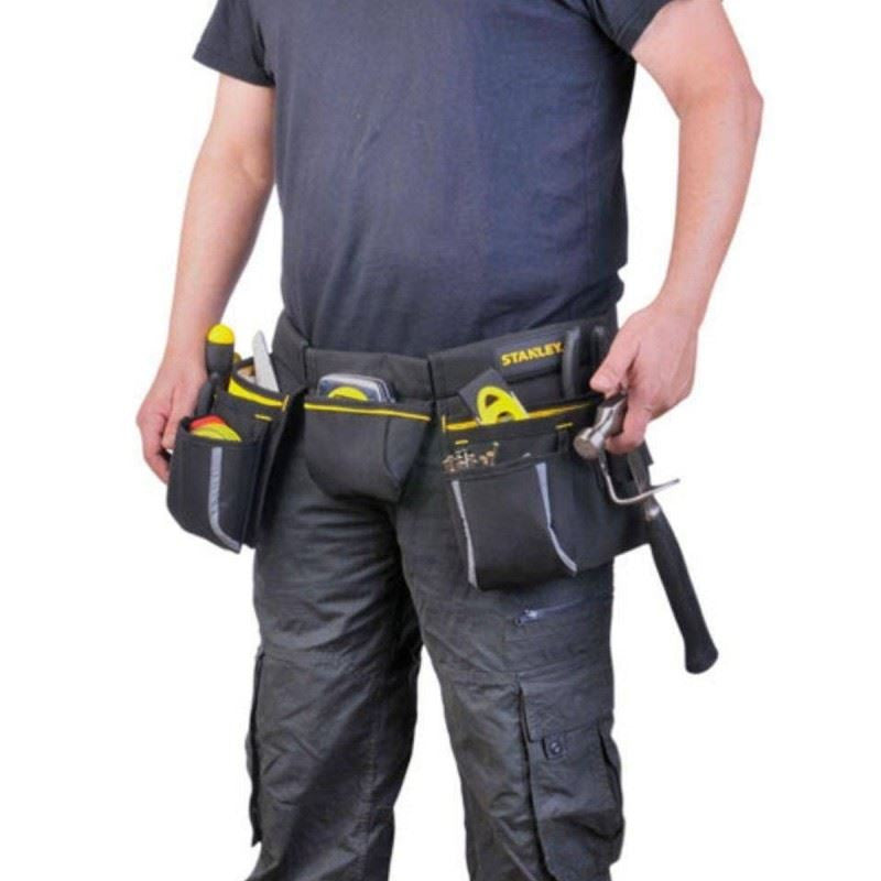 [STST511304LA] -Cinturon Cartuchera Porta Herramientas, 11 Bolsillos, Largo 55 Pulgadas, Alto 10-1/4 Pulgadas. Marca Stanley