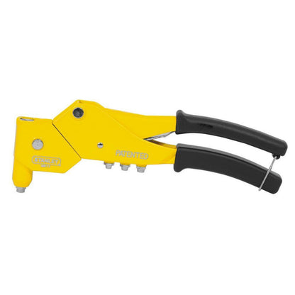 [MR77C] -Remachadora Con Cabeza Giratoria, 4 Boquillas, Para Remaches De 1/8, 3/32, 5/32 Y 3/16 Pulgadas. Marca Stanley