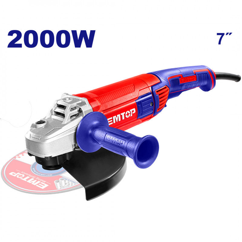 [ULAGR20073] -Pulidora/Esmeriladora 7 Pulg, 2,000 Watts, Eje 5/8 Marca Emtop