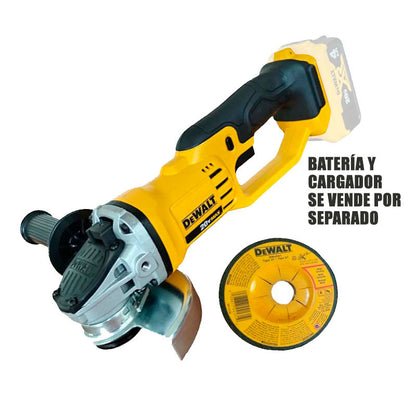 [DCG412B] -Pulidora/Esmeriladora Inalambrica 4-1/2, 20v, Eje 5/8, 8,000 Rpm, Sin Bateria Ni Cargador, (Bare Tool). Dewalt